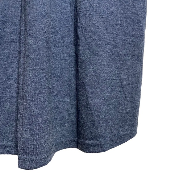 Cotton On Tee Shirt Dress Heather Navy A-Line Curved Hem Folded Cuff Extra Small - Picture 11 of 14